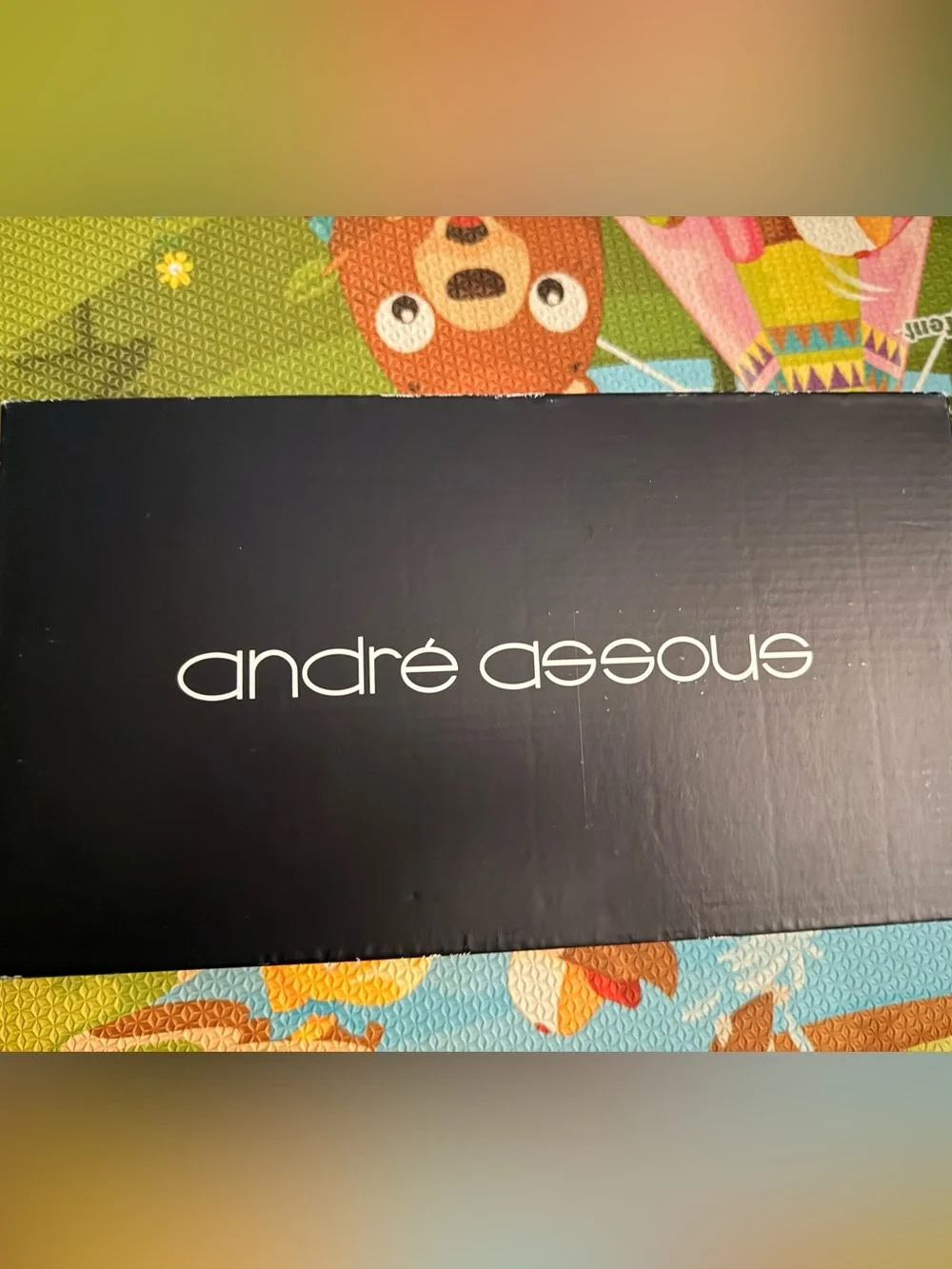 André Assous Anouka Black Espadrille Wedge Sandals